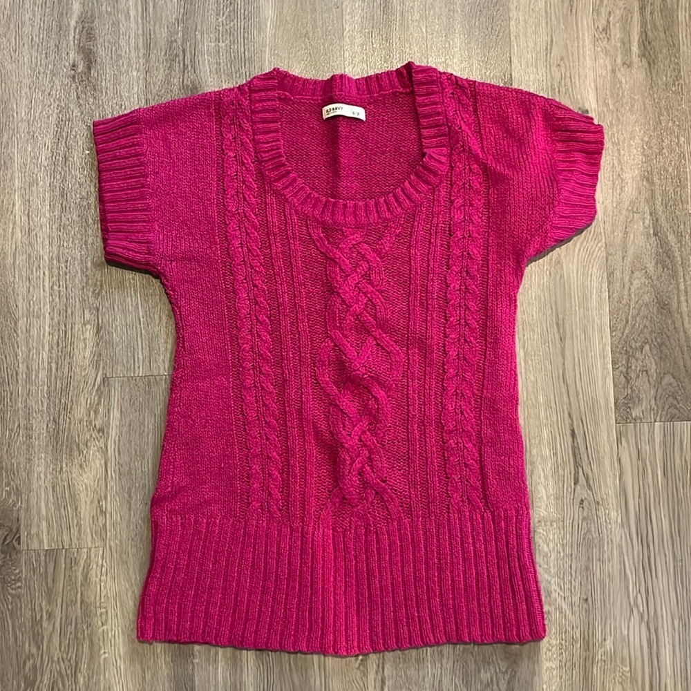 Old Navy Size S Pink Short Sleeve Sweater
